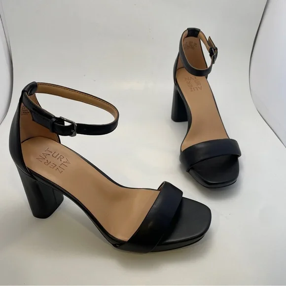 Naturalizer Shoes Naturalizer Joy Dress Sandals Black Leather